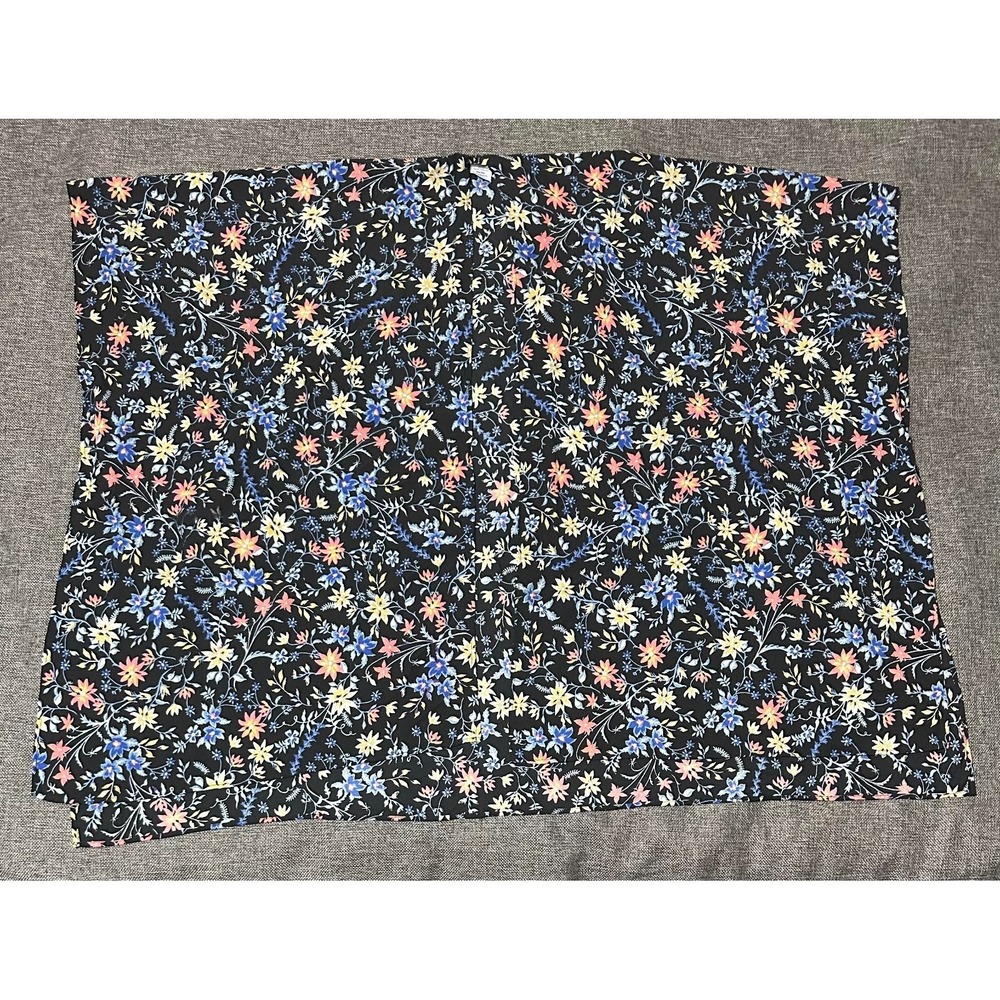 Time And Tru Women's One‎ Size Open Front Floral Kimono Wrap